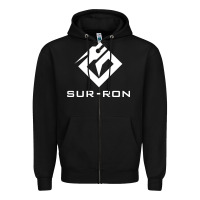Black sur ron 3 wht music Zipper Hoodie - Craftify