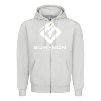 Dove Grey sur ron 3 wht music Zipper Hoodie - Craftify