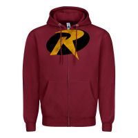 Burgundy Robin Zipper Hoodie - Craftify