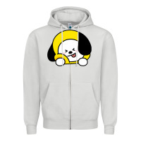 Dove Grey bt21 chimmy jimin bts Zipper Hoodie - Craftify