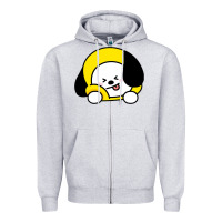 Heather Grey bt21 chimmy jimin bts Zipper Hoodie - Craftify