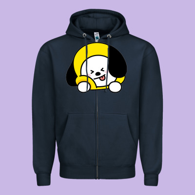 Bt21 Chimmy Jimin Bts Zipper Hoodie Designed By Craftify