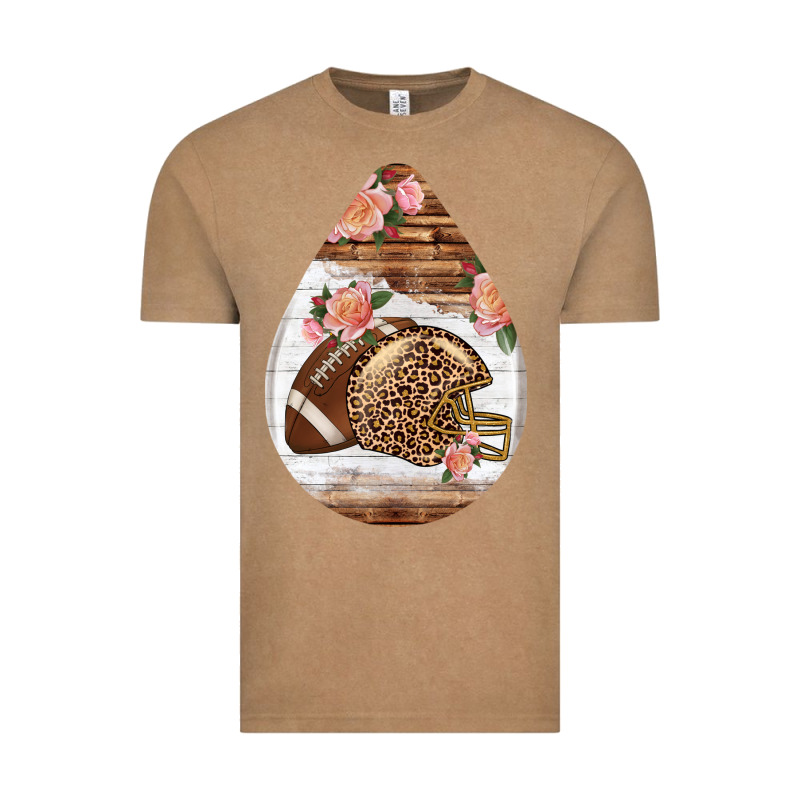 American Football And Western Roses Teardrop Vintage Tee by BundleAndBundleShop | Teevron