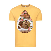 Vintage Mustard american football and western roses teardrop Vintage Tee - BundleAndBundleShop
