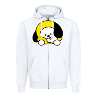 White bt21 chimmy jimin bts Zipper Hoodie - Craftify