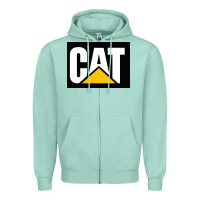 Seafoam cat Zipper Hoodie - Craftify