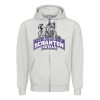 Dove Grey university of scranton Zipper Hoodie - Craftify