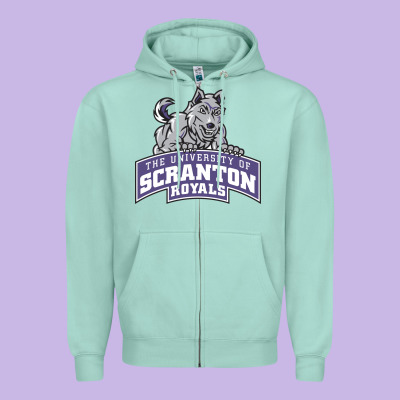 University Of Scranton Zipper Hoodie Designed By Craftify