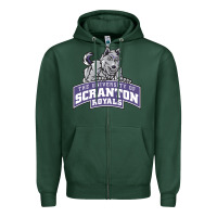 Sports Green university of scranton Zipper Hoodie - Craftify