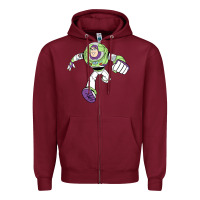 Burgundy buzz lightyear Zipper Hoodie - Craftify