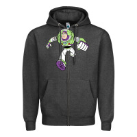 Charcoal Heather buzz lightyear Zipper Hoodie - Craftify