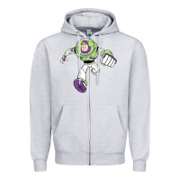 Heather Grey buzz lightyear Zipper Hoodie - Craftify