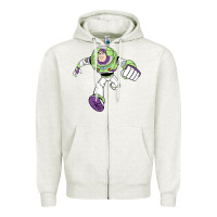 Oatmeal Heather buzz lightyear Zipper Hoodie - Craftify