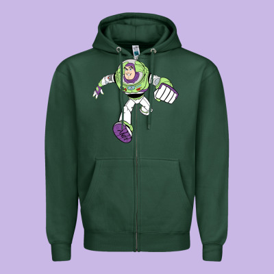Buzz Lightyear Zipper Hoodie Designed By Craftify