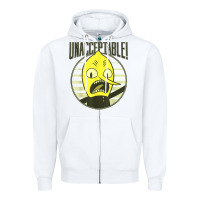 White cn adventure time lemongrab unacceptable t shirt Zipper Hoodie - Craftify
