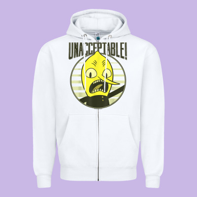 Cn Adventure Time Lemongrab Unacceptable T Shirt Zipper Hoodie Designed By Craftify