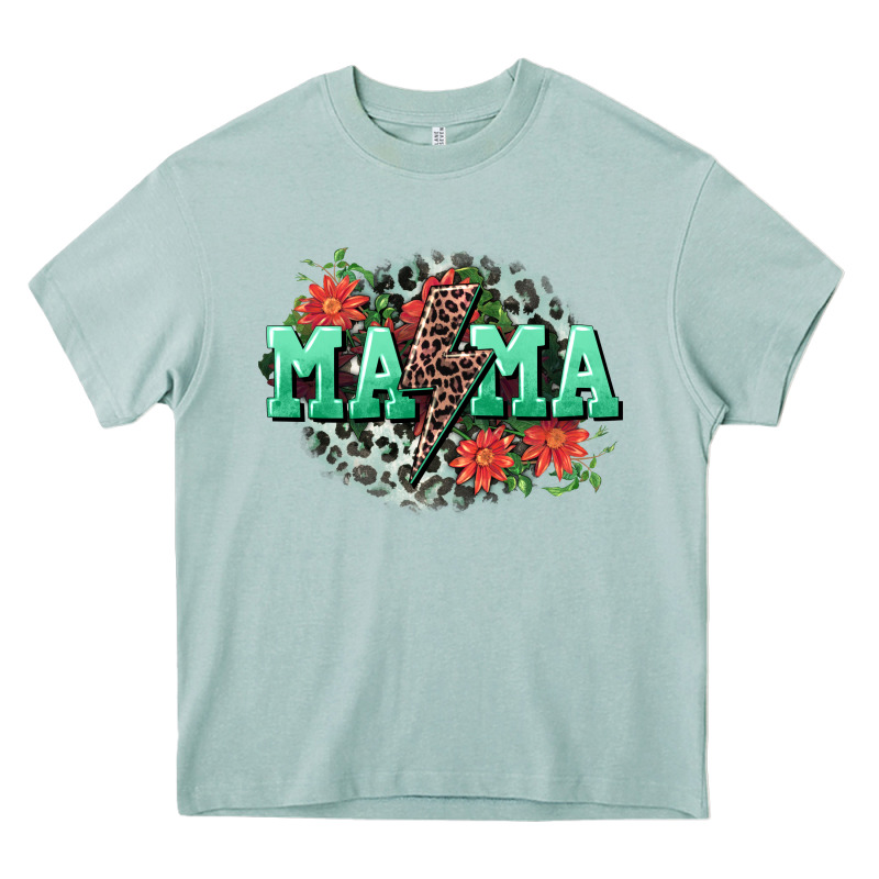 Mama Rock Lightning Bolt Mother's Day Heavy Core Tee by CowGirlArtShop | Teevron
