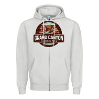 Dove Grey grand canyon national park Zipper Hoodie - Craftify