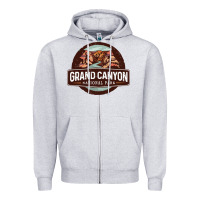 Heather Grey grand canyon national park Zipper Hoodie - Craftify