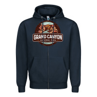 Navy grand canyon national park Zipper Hoodie - Craftify