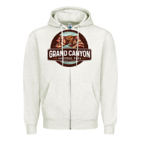 Oatmeal Heather grand canyon national park Zipper Hoodie - Craftify