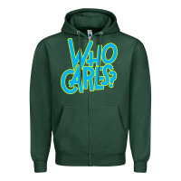 Sports Green who cares Zipper Hoodie - Craftify