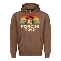 Chestnut vintage sunset porcini mushroom hunting boletus edulis t shirt Zipper Hoodie - Craftify