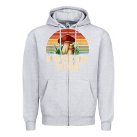 Heather Grey vintage sunset porcini mushroom hunting boletus edulis t shirt Zipper Hoodie - Craftify