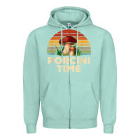 Seafoam vintage sunset porcini mushroom hunting boletus edulis t shirt Zipper Hoodie - Craftify
