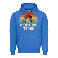 Vintage Sunset Porcini Mushroom Hunting Boletus Edulis T Shirt Zipper Hoodie | Teevron