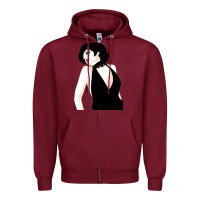Burgundy liza minnelli vexel Zipper Hoodie - Craftify