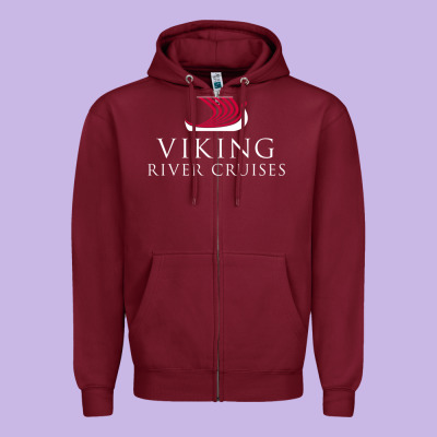 Luxury Cruises-viking River Zipper Hoodie Designed By Craftify
