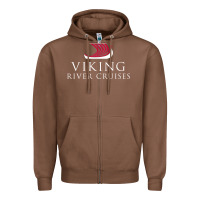 Chestnut Luxury Cruises-Viking River Zipper Hoodie - Craftify