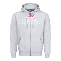 Heather Grey Luxury Cruises-Viking River Zipper Hoodie - Craftify