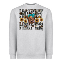 Heather Grey howdy heıfer Heavyweight Sweatshirt - JahusDesignShop