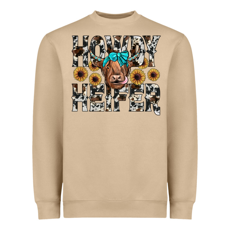 Howdy Heıfer Heavyweight Sweatshirt by JahusDesignShop | Teevron
