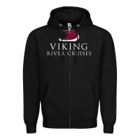 Black Luxury Cruises-Viking River Zipper Hoodie - Craftify