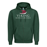Sports Green Luxury Cruises-Viking River Zipper Hoodie - Craftify