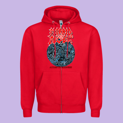 Morbid Angel - Altars Of Madness Old School Us Death Metal Zipper Hoodie Designed By Craftify