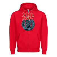 Red Morbid Angel - Altars of Madness Old School US Death Metal Zipper Hoodie - Craftify