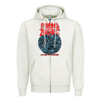 Oatmeal Heather Morbid Angel - Altars of Madness Old School US Death Metal Zipper Hoodie - Craftify