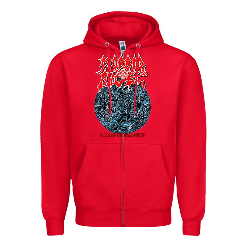 Morbid Angel - Altars Of Madness Old School Us Death Metal Zipper Hoodie by Craftify | Teevron