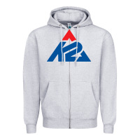 Heather Grey k2 ski snowboarding Zipper Hoodie - Craftify