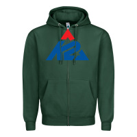 Sports Green k2 ski snowboarding Zipper Hoodie - Craftify