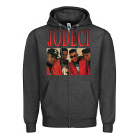 Charcoal Heather JODECI 90S RB FUNK THROWBACK Zipper Hoodie - Craftify