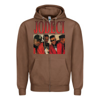 Chestnut JODECI 90S RB FUNK THROWBACK Zipper Hoodie - Craftify