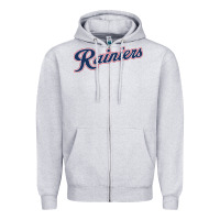 Heather Grey good | tacoma rainiers | baseball Zipper Hoodie - Craftify
