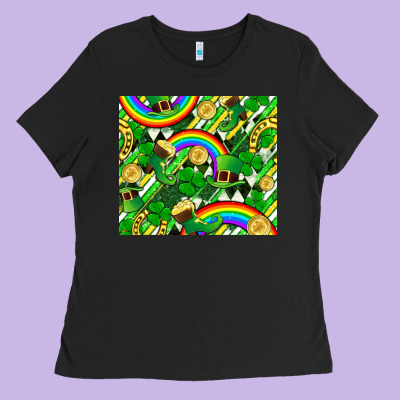 St. Patrick's Day Ladies Tee Designed By Fadigitalartstudio