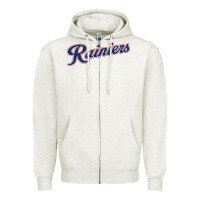 Oatmeal Heather good | tacoma rainiers | baseball Zipper Hoodie - Craftify