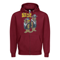 Burgundy The Flinstones, The Flinstones art, The Flinstones vintage, The Flinst Zipper Hoodie - Craftify